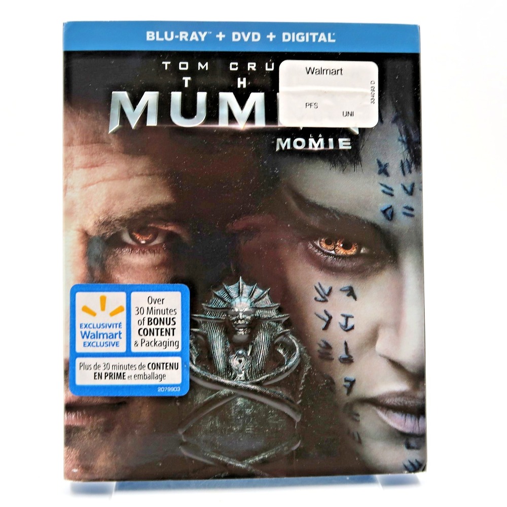 The Mummy Blu-ray DVD 2017 Tom Cruise Sofia Boutella Russell Crowe Walmart Excl